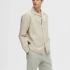 SELECTED LÅNGÄRMAD SKJORTA Beige Store