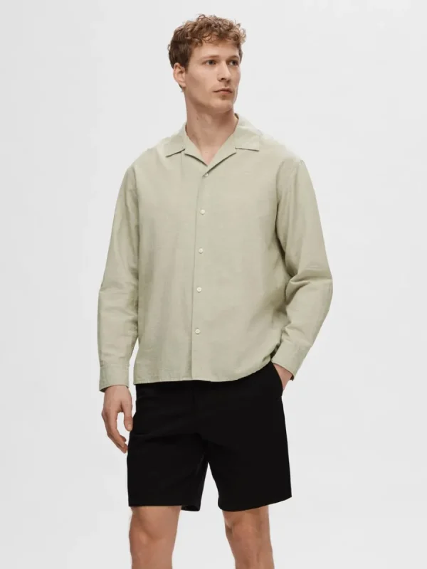 SELECTED LÅNGÄRMAD SKJORTA Green Best Sale