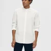 SELECTED LÅNGÄRMAD SKJORTA White New