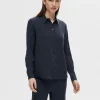 SELECTED LÅNGÄRMAD SKJORTA Blue Hot
