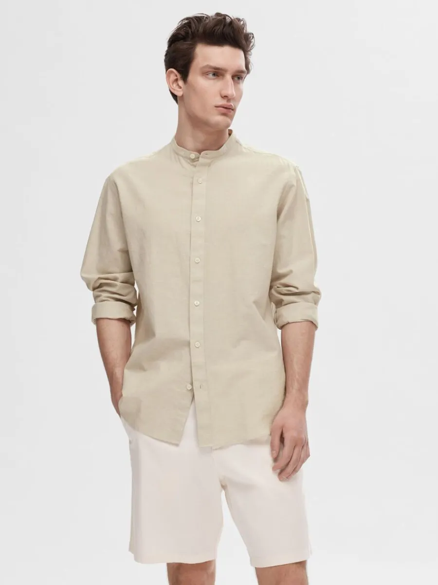 lngrmad_skjorta_0-8.webp SELECTED LÅNGÄRMAD SKJORTA Beige Fashion