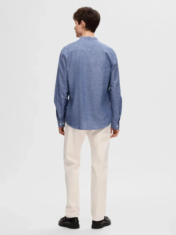 SELECTED LÅNGÄRMAD SKJORTA Blue Discount