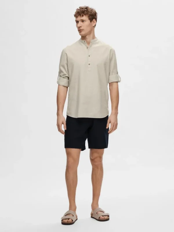 SELECTED LÅNGÄRMAD SKJORTA Beige New
