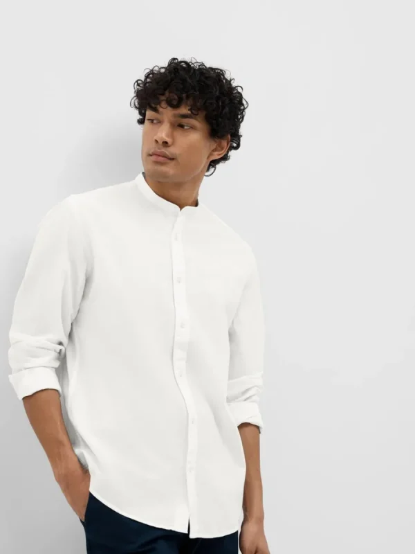 SELECTED LÅNGÄRMAD SKJORTA White New