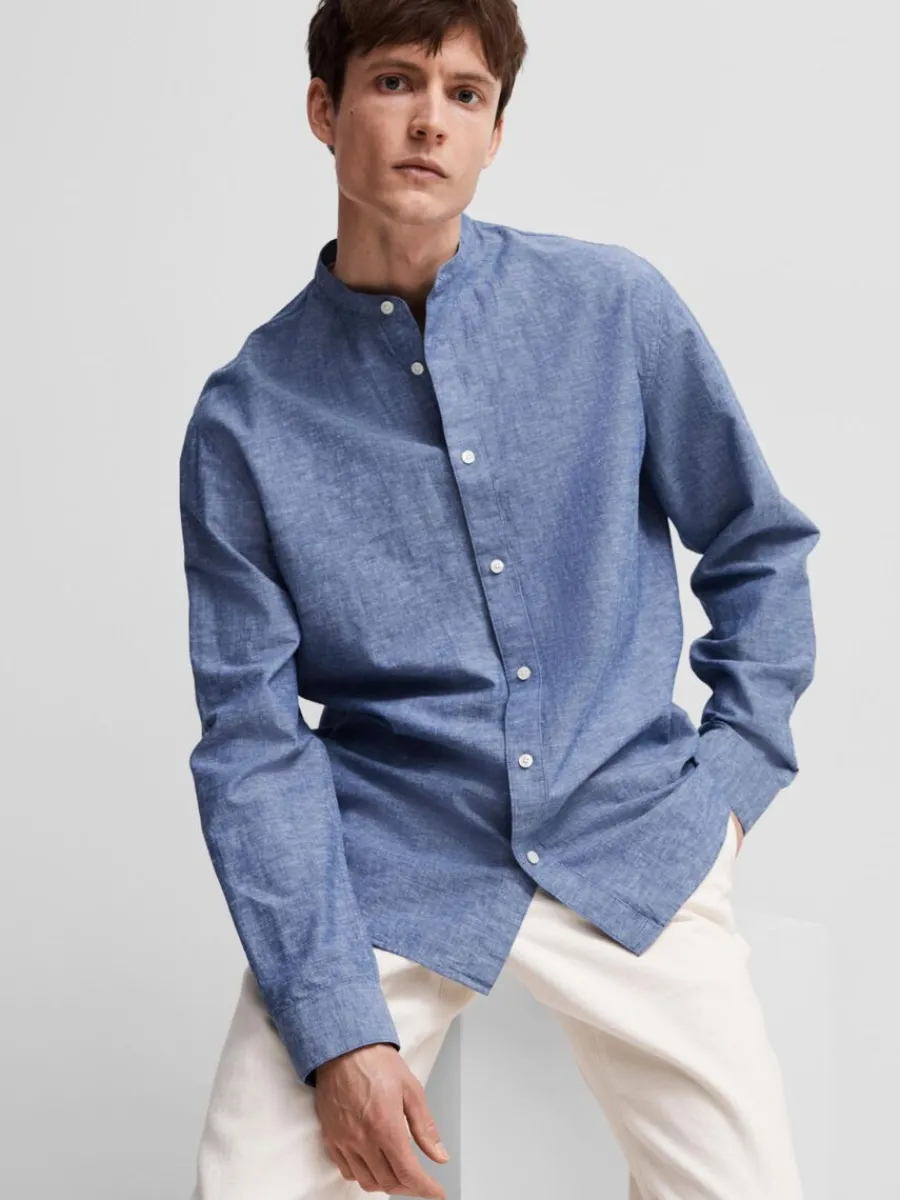 lngrmad_skjorta_3-7.webp SELECTED LÅNGÄRMAD SKJORTA Blue Discount