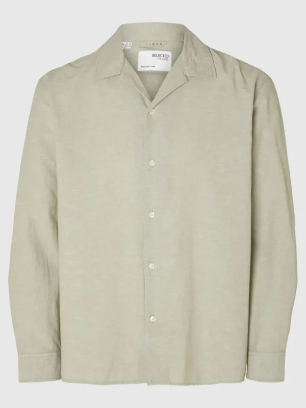 SELECTED LÅNGÄRMAD SKJORTA Green Best Sale