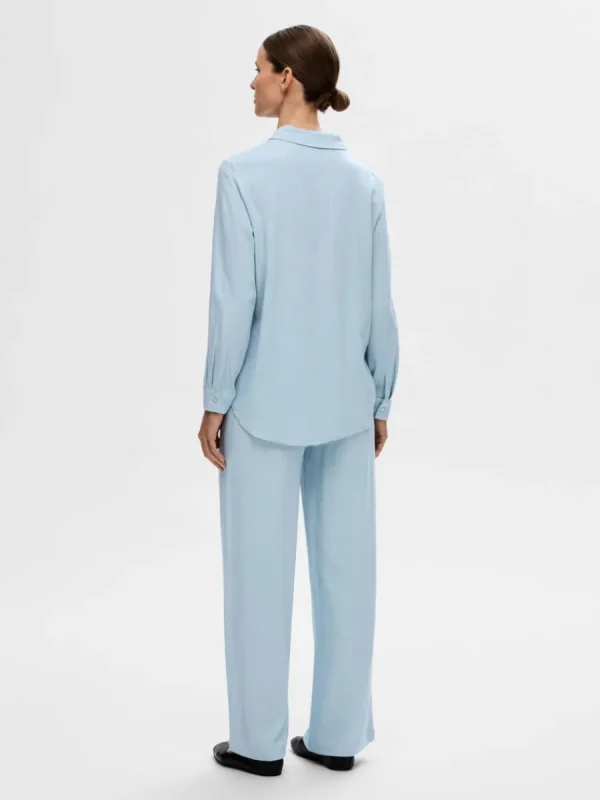 SELECTED LÅNGÄRMAD SKJORTA Blue Hot