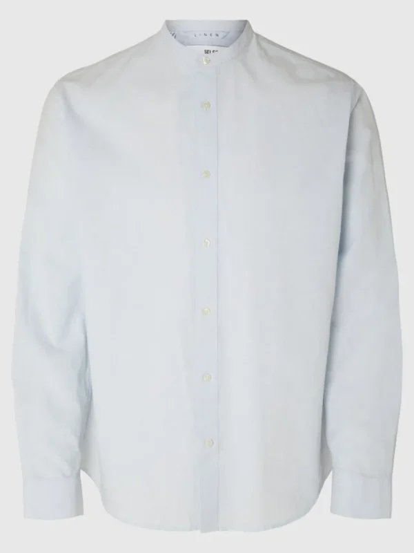 SELECTED LÅNGÄRMAD SKJORTA Blue Shop