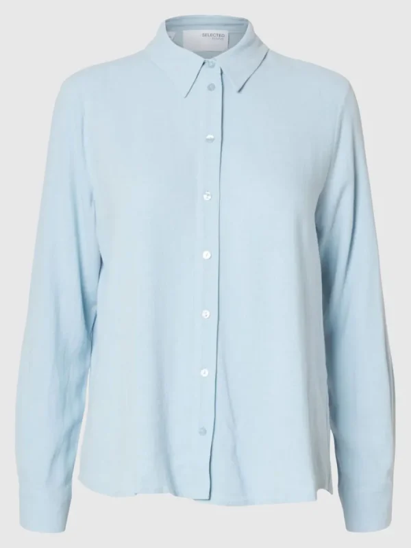SELECTED LÅNGÄRMAD SKJORTA Blue Hot