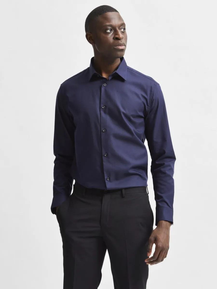 lngrmad_slim_fit_skjorta_0-2.webp SELECTED LÅNGÄRMAD SLIM FIT SKJORTA Blue Best Sale