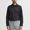 SELECTED LÅNGÄRMAD SLIM FIT SKJORTA Black Clearance