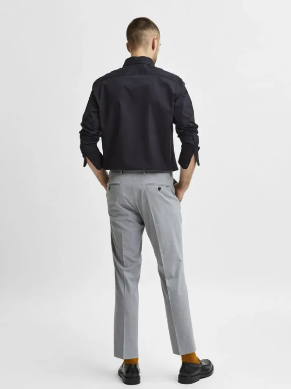 SELECTED LÅNGÄRMAD SLIM FIT SKJORTA Black Clearance