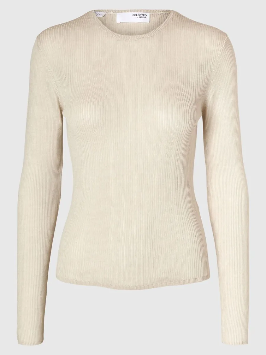 lngrmad_stickad_topp_5-1.webp SELECTED LÅNGÄRMAD STICKAD TOPP Beige Sale