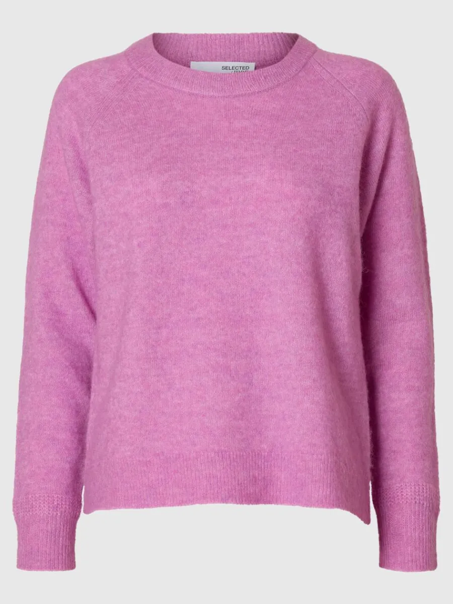 lngrmad_stickad_trja_0-3.webp SELECTED LÅNGÄRMAD STICKAD TRÖJA Pink Sale