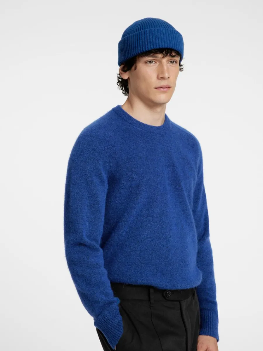 lngrmad_stickad_trja_2-16.webp SELECTED LÅNGÄRMAD STICKAD TRÖJA Blue Cheap