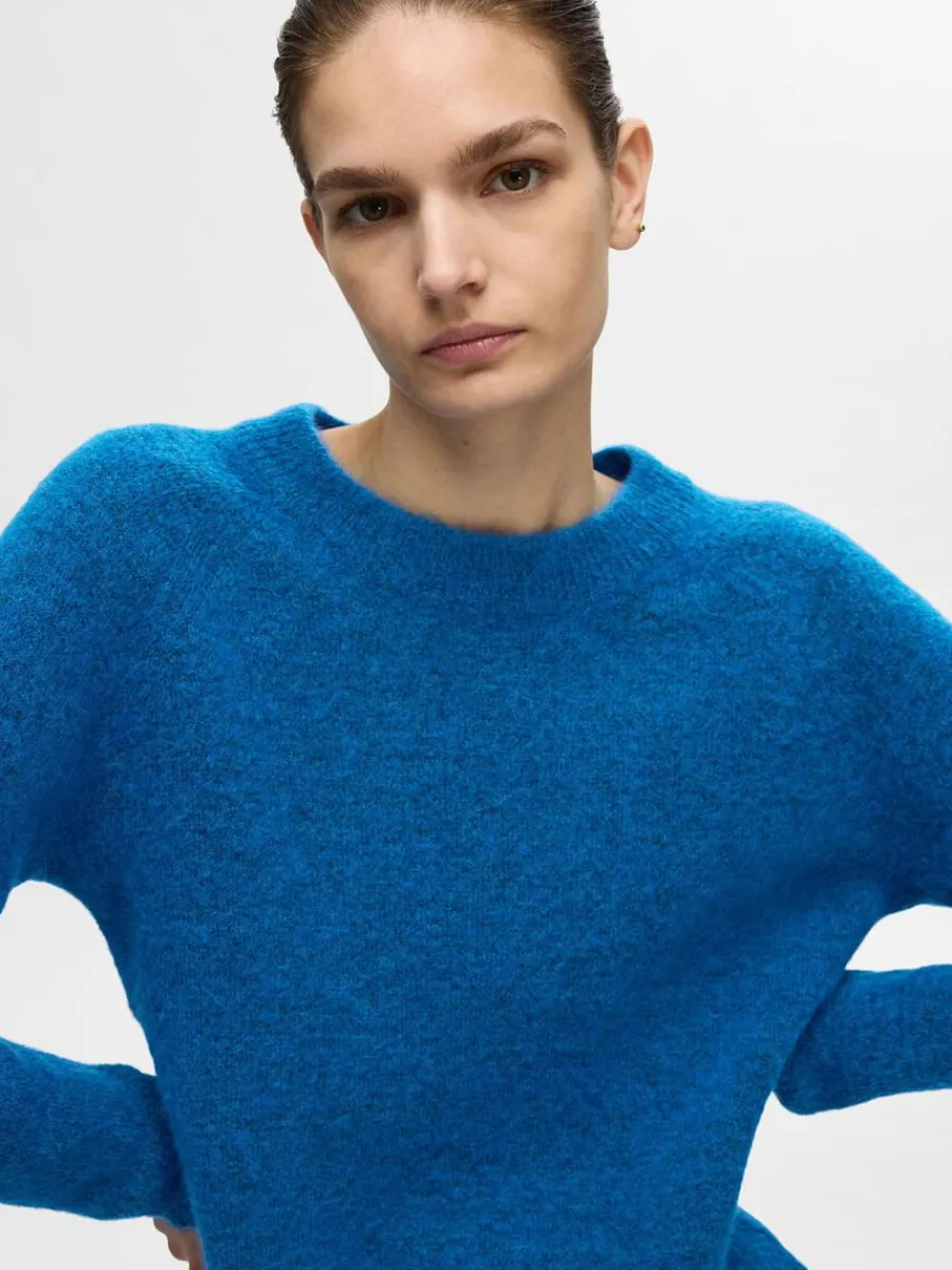 lngrmad_stickad_trja_2-6.webp SELECTED LÅNGÄRMAD STICKAD TRÖJA Blue Best Sale