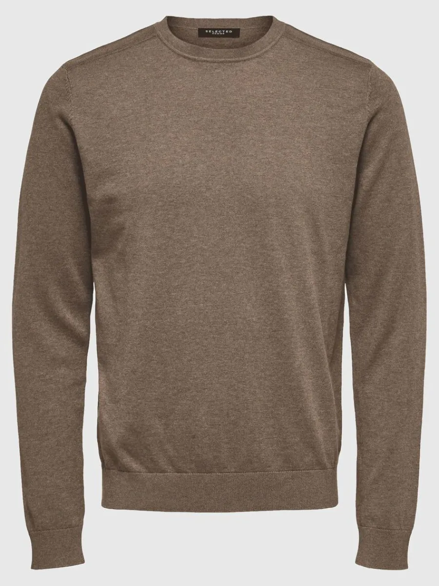 lngrmad_stickad_trja_4-33.webp SELECTED LÅNGÄRMAD STICKAD TRÖJA Brown Best Sale