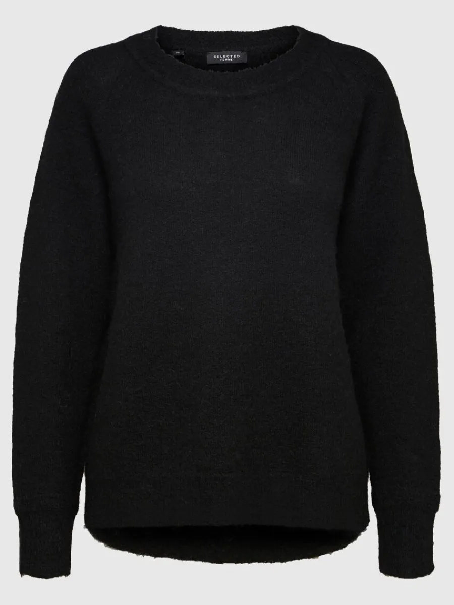 lngrmad_stickad_trja_5-10.webp SELECTED LÅNGÄRMAD STICKAD TRÖJA Black New