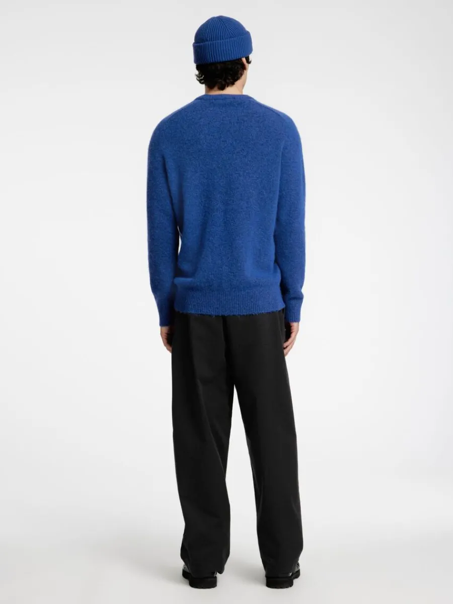 lngrmad_stickad_trja_5-14.webp SELECTED LÅNGÄRMAD STICKAD TRÖJA Blue Cheap