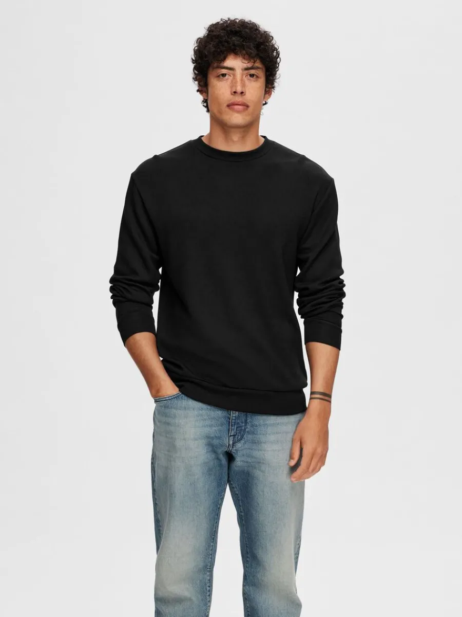 lngrmad_sweatshirt_0-4.webp SELECTED LÅNGÄRMAD SWEATSHIRT Black Best Sale