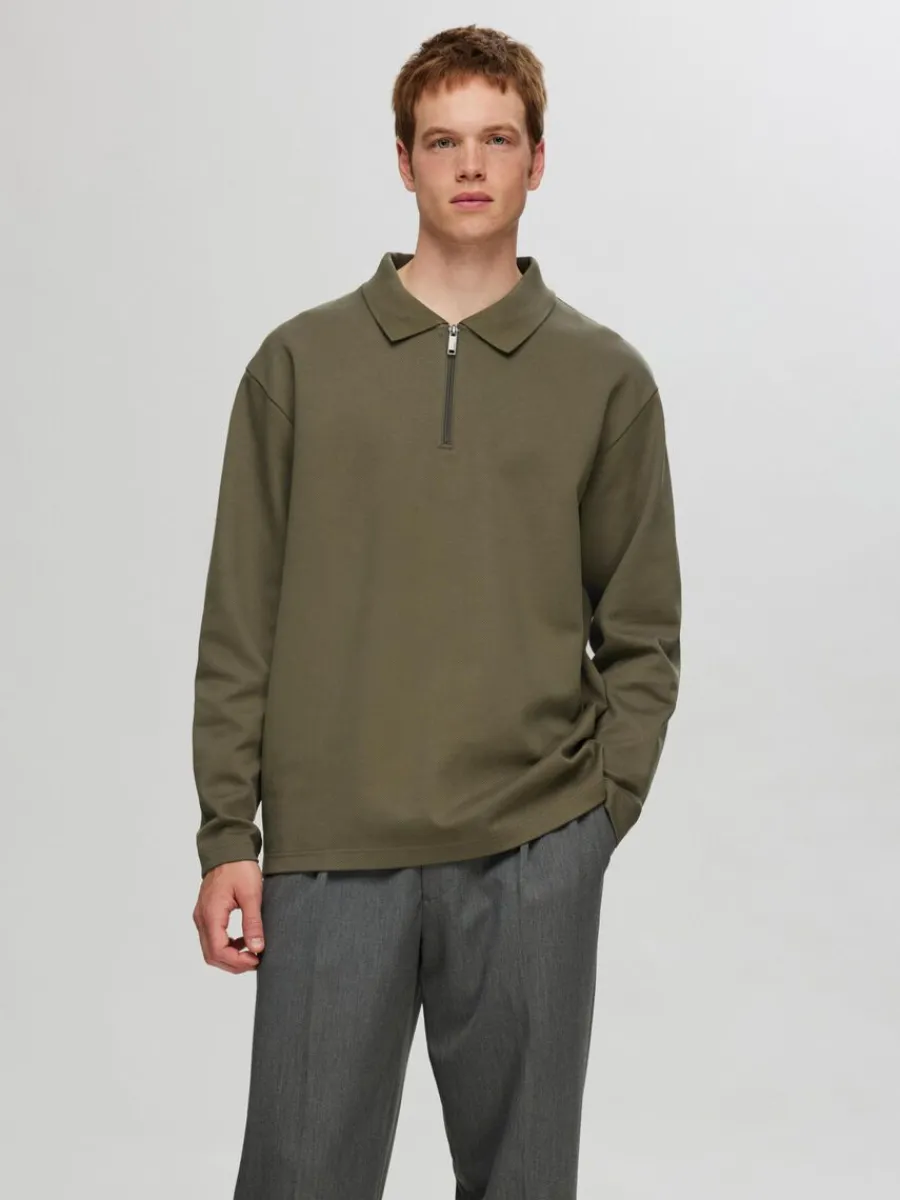lngrmad_sweatshirt_med_dr_0-1.webp SELECTED LÅNGÄRMAD SWEATSHIRT MED DRAGKEDJA Green New