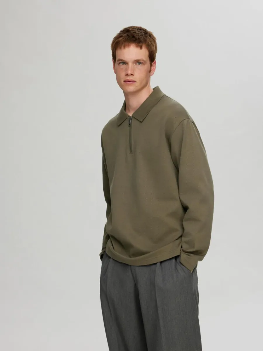 lngrmad_sweatshirt_med_dr_2-1.webp SELECTED LÅNGÄRMAD SWEATSHIRT MED DRAGKEDJA Green New