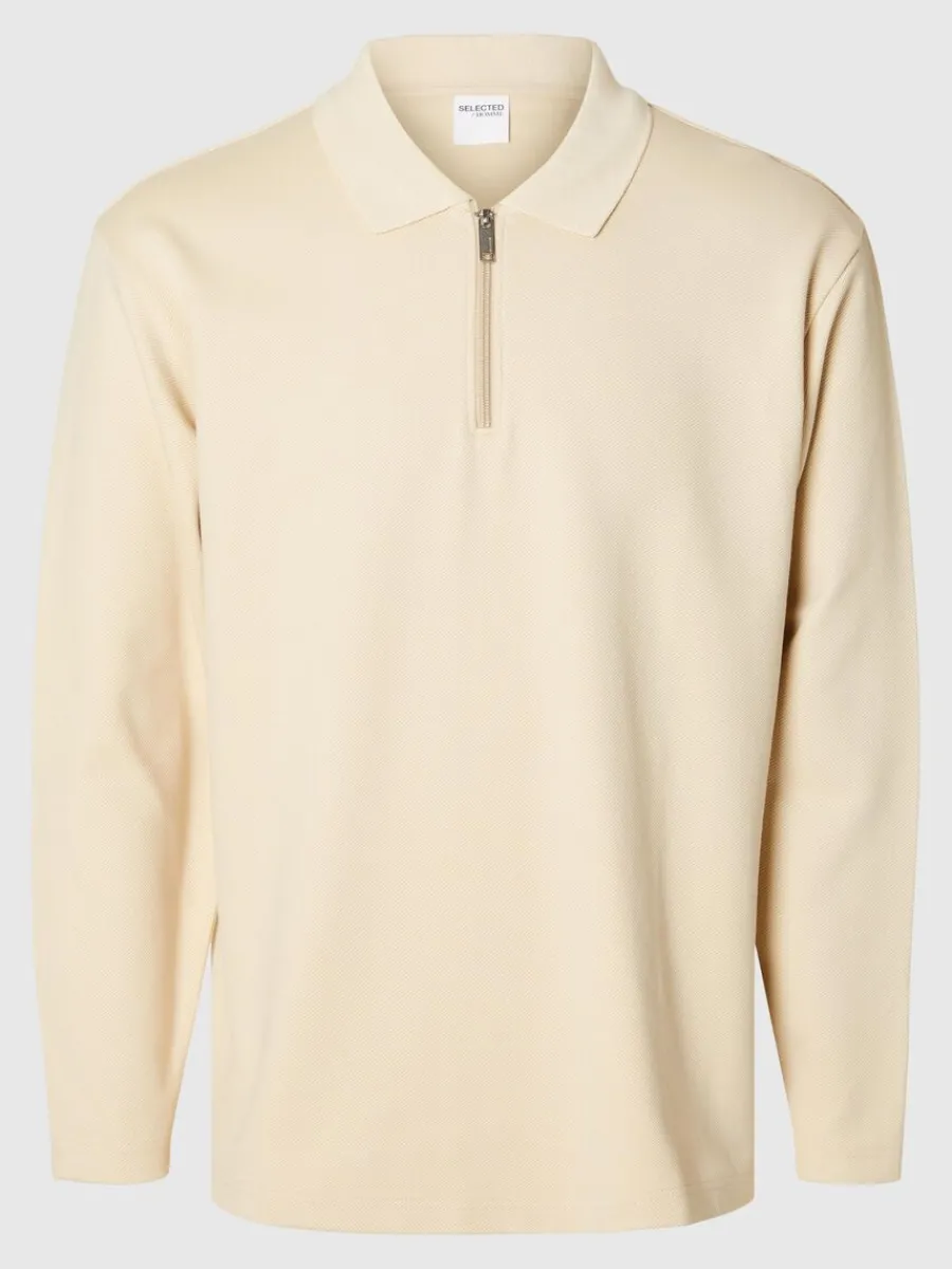 lngrmad_sweatshirt_med_dr_3.webp SELECTED LÅNGÄRMAD SWEATSHIRT MED DRAGKEDJA Beige Clearance