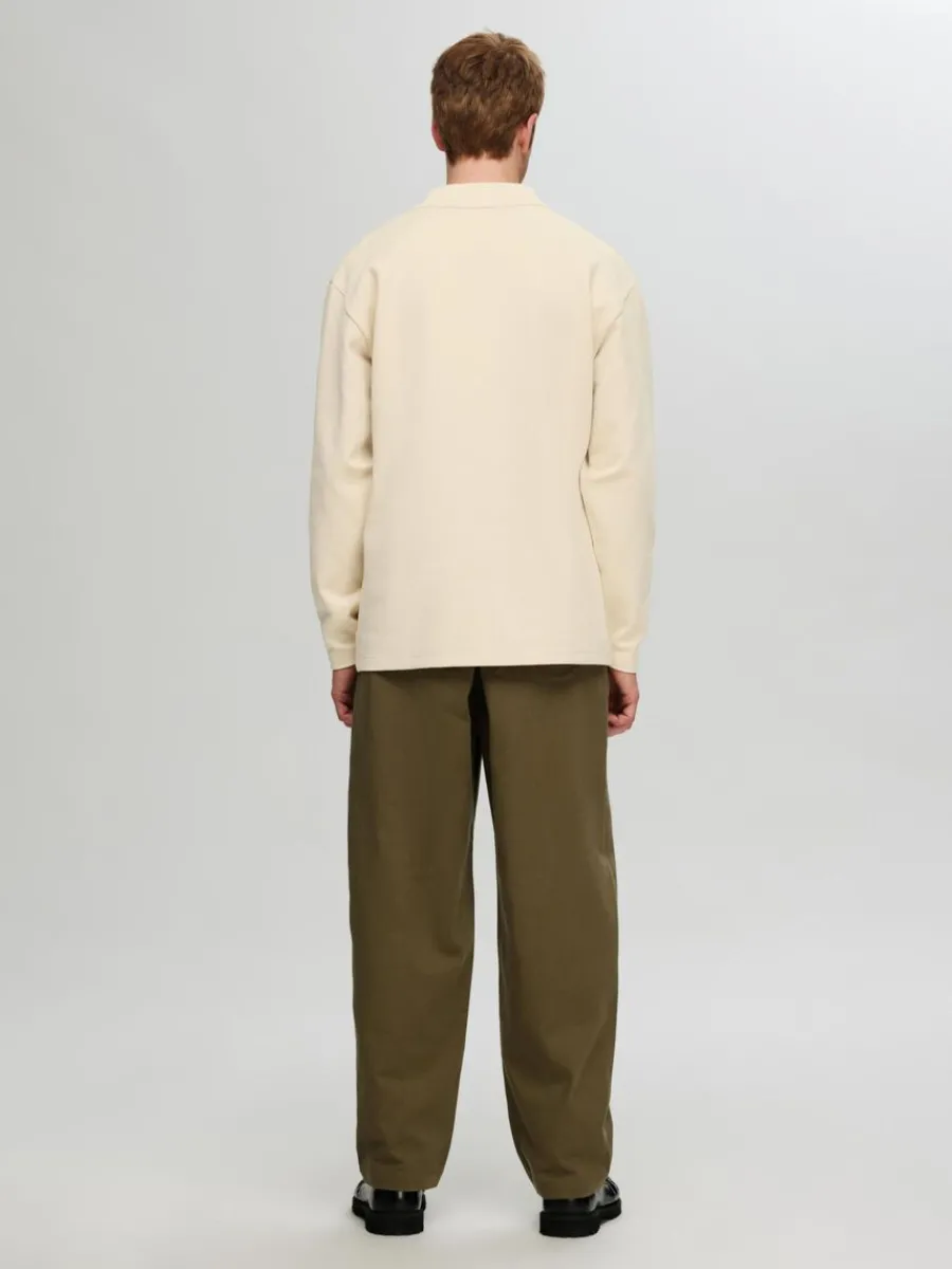 lngrmad_sweatshirt_med_dr_5.webp SELECTED LÅNGÄRMAD SWEATSHIRT MED DRAGKEDJA Beige Clearance