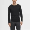 SELECTED LÅNGÄRMAD TRÖJA Black Flash Sale