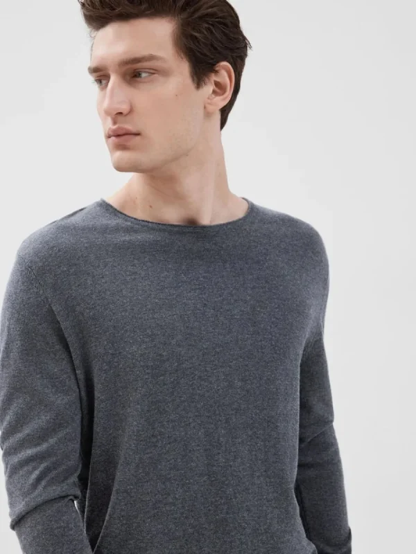 SELECTED LÅNGÄRMAD TRÖJA Grey Hot
