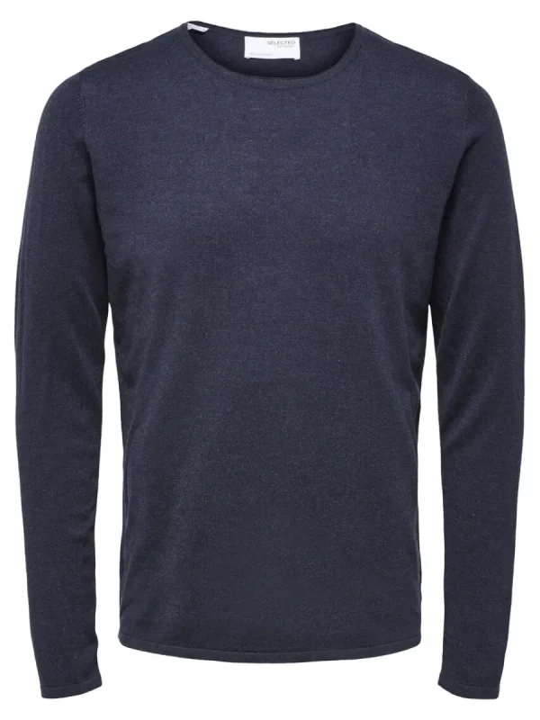SELECTED LÅNGÄRMAD TRÖJA Blue Discount