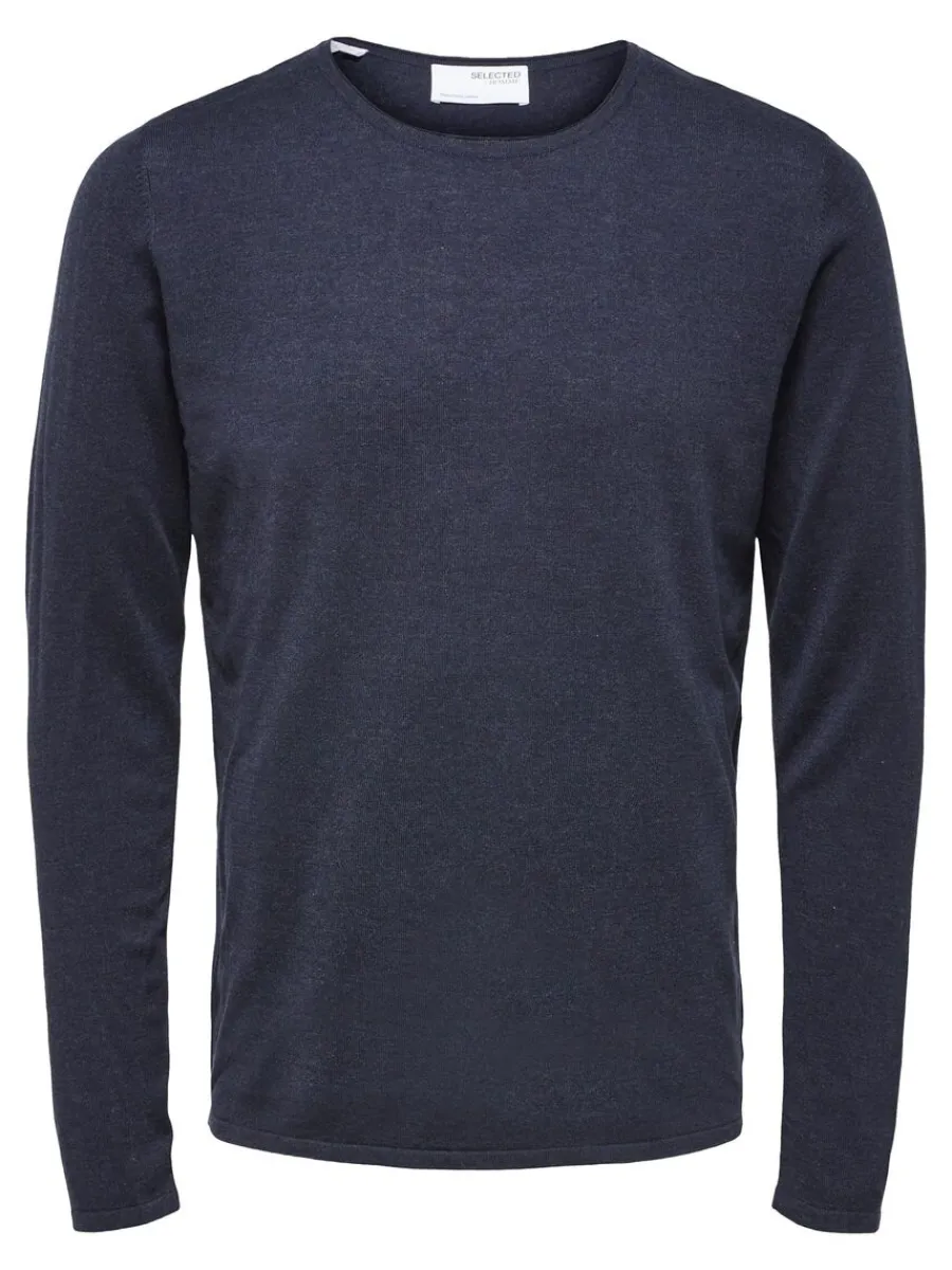lngrmad_trja_4-2.webp SELECTED LÅNGÄRMAD TRÖJA Blue Discount