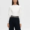 SELECTED LÅNGÄRMAD T-SHIRT White Online