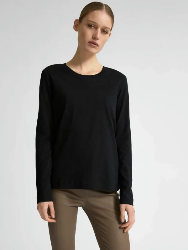 SELECTED LÅNGÄRMAD T-SHIRT Black Sale