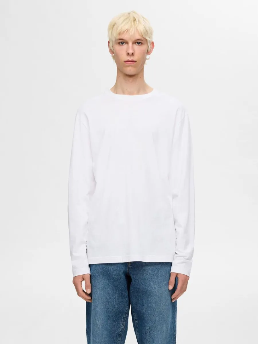 lngrmad_tshirt_0-6.webp SELECTED LÅNGÄRMAD T-SHIRT White Online