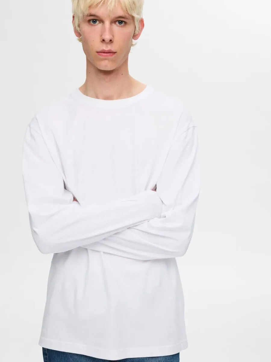 lngrmad_tshirt_2-6.webp SELECTED LÅNGÄRMAD T-SHIRT White Online