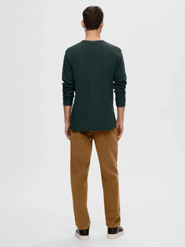 SELECTED LÅNGÄRMAD T-SHIRT Grey Cheap