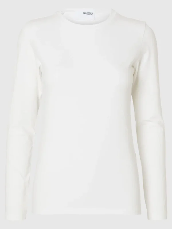 SELECTED LÅNGÄRMAD T-SHIRT White Online