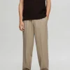 SELECTED 220 LOOSE FIT BYXOR Beige Discount
