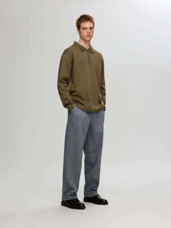 SELECTED 220 LOOSE FIT BYXOR Grey Sale