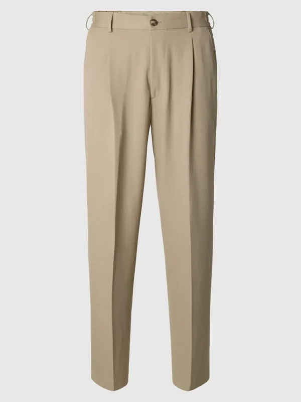 SELECTED 220 LOOSE FIT BYXOR Beige Discount
