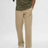 SELECTED 220 LOOSE FIT CHINOS Beige Outlet