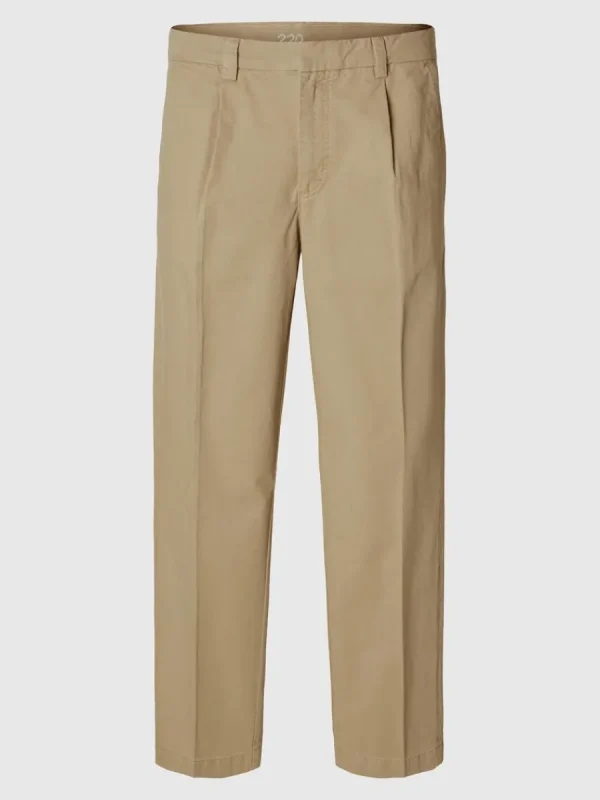 SELECTED 220 LOOSE FIT CHINOS Beige Outlet
