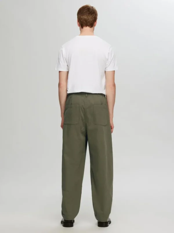 SELECTED LÖS PASSFORM BARREL FIT-BYXOR Green Online