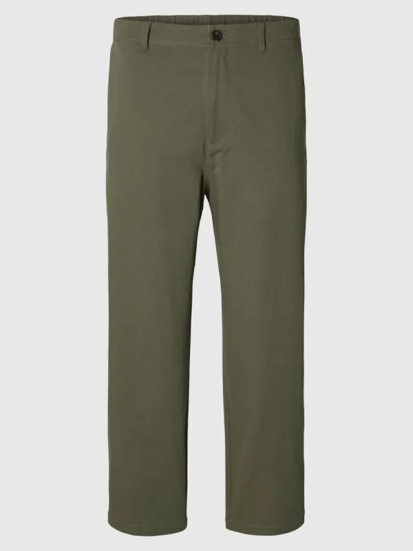 SELECTED LÖS PASSFORM BARREL FIT-BYXOR Green Online