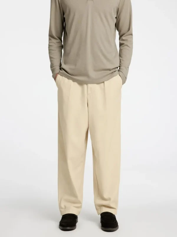 SELECTED LÖS PASSFORM BYXOR Beige Flash Sale