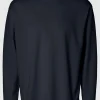SELECTED LÖS PASSFORM LÅNGÄRMAD T-SHIRT Blue Outlet