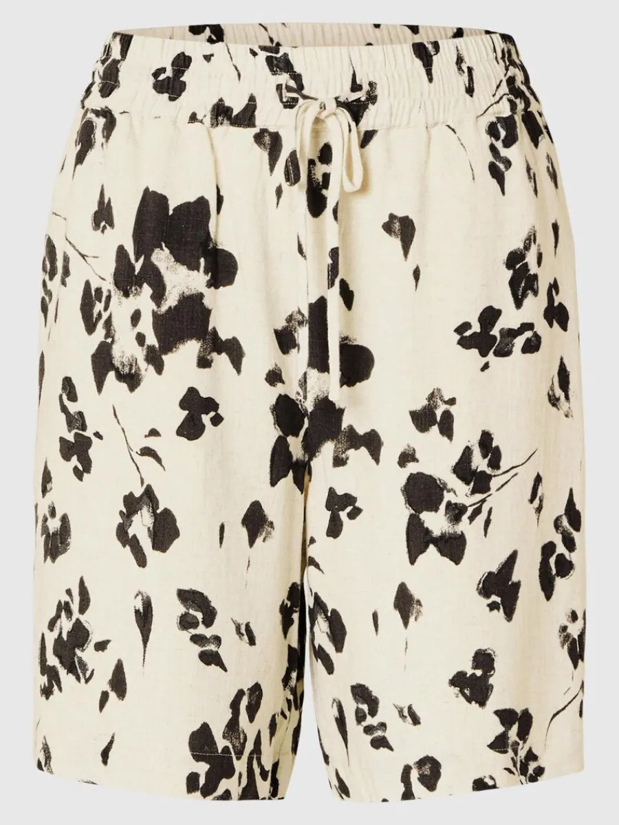 ls_passform_med_tryck_sho_0.webp SELECTED LÖS PASSFORM MED TRYCK SHORTS Beige Outlet