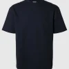 SELECTED LÖS PASSFORM T-SHIRT Blue Best