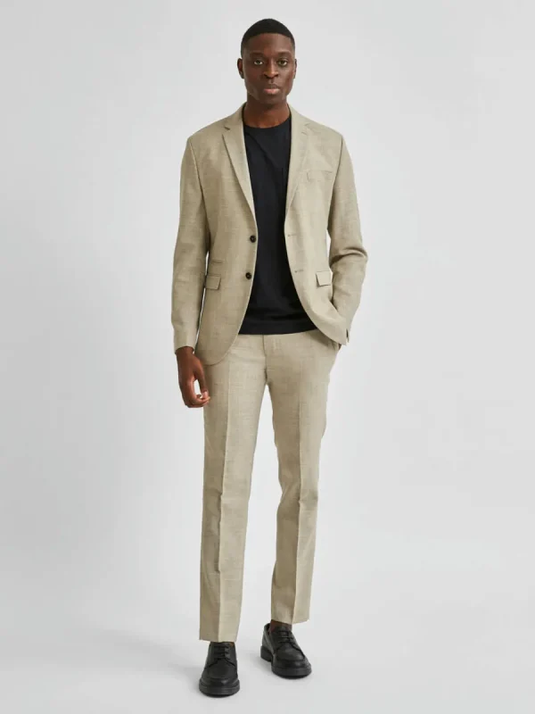 SELECTED LÄTT ENKELKNÄPPT KAVAJ Beige Outlet
